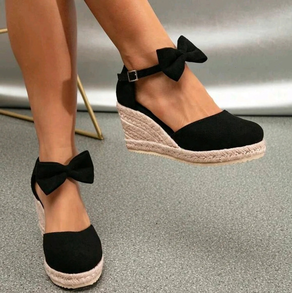 Shoes - Woven Platform Wedge Sandals For Women, New Fashion Thick-Soled Women's Summer